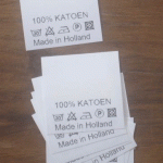 bedrukte was labels